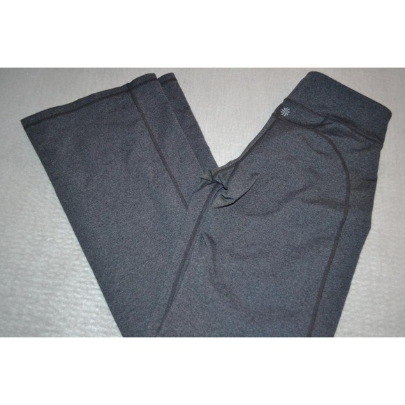30265 Athleta Gym Pants Leggings Workout Gray Nylon Blend Size Small Womens - Picture 1 of 12